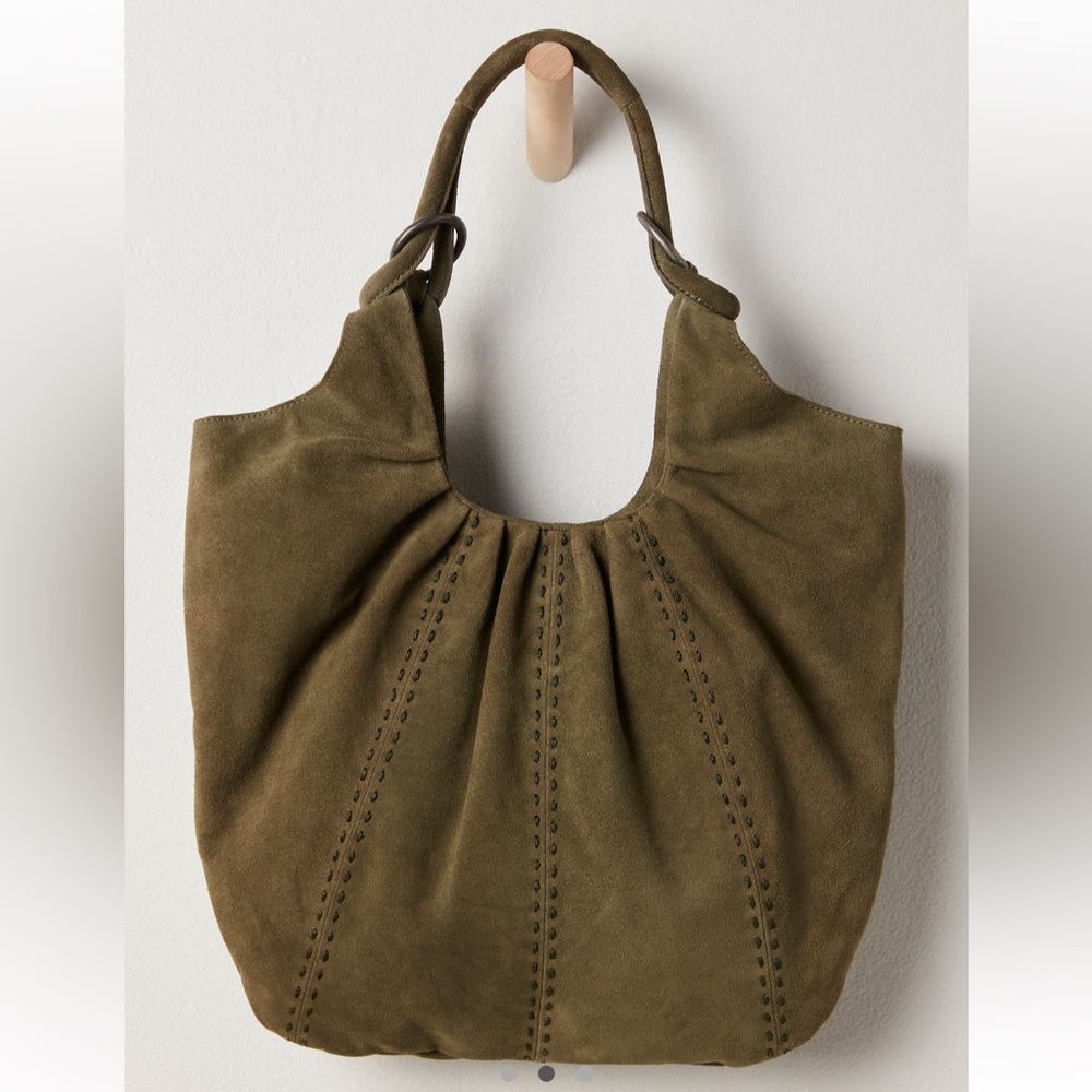 Free People Suede Scrunch Tote